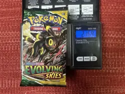 21.69g (Heavy) Evolving Skies Pokemon Booster Pack - Sealed #2 - Image 1