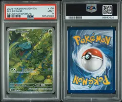 2023 Pokemon SV:151 Illustration Rare Bulbasaur 166/165 PSA 9 - Image 2