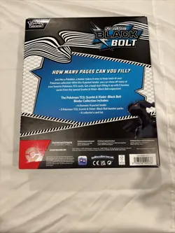 Pokemon TCG Scarlet & Violet Black Bolt Binder Collection - Image 2