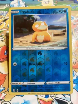Psyduck 024/203 Common Evolving Skies Pokemon Reverse Holo Near Mint - Image 1