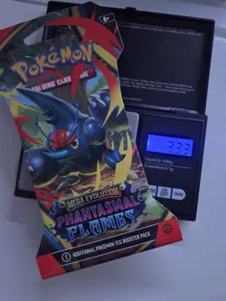 Pokemon Very HEAVY! 33.3gs! Phantasmal Flames Sleeved Booster Pack Factory... - Image 1