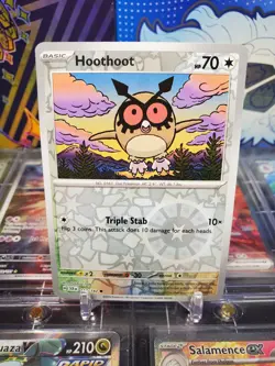 Hoothoot 114/142 Reverse Holo Common Pokemon TCG S&V Stellar Crown - Image 1