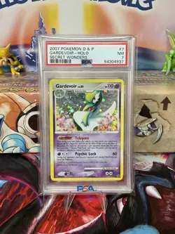 Pokemon Diamond And Pearl Secret Wonders Gardevoir Holo PSA 7 - Image 1