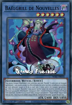 Yu-Gi-Oh ! Baelgrill de Nouvelles WISU-FR034 VF/SUPER - Image 1