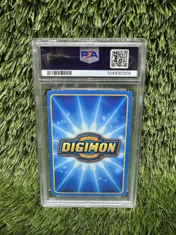PSA 4 MetalGreymon DW-01 -Rare Holo PlayStation Promo card - Digimon Bandai 1999 - Image 2