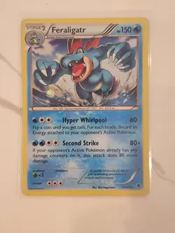 Feraligatr Phantom Forces 17/119 Cosmos Holo Rare Blister Promo Pokemon Card LP - Image 1