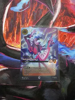 Disney Lorcana Fabled MAX GOOF ENCHANTED 230/204 Also I2I, Powerline ALL 3 Cards - Image 3