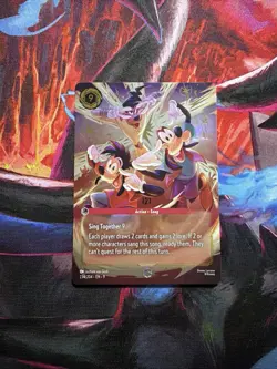 Disney Lorcana Fabled MAX GOOF ENCHANTED 230/204 Also I2I, Powerline ALL 3 Cards - Image 5