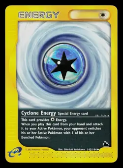 Pokemon Card - Cyclone Energy Skyridge 143/144 Uncommon Non-Holo - Image 1