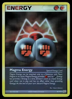 Pokemon Card - Magma Energy Team Magma vs Team Aqua 87/95 Reverse Holo - Image 1