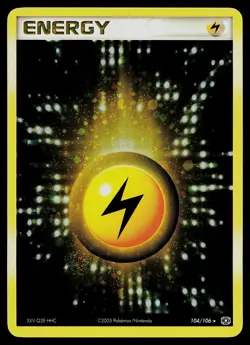 Pokemon Card - Lightning Energy Emerald 104/106 Holo Rare - Image 1