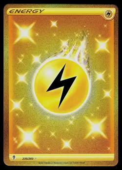 Pokemon Card - Lightning Energy Evolving Skies 235/203 Secret Rare - Image 1