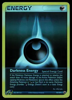 Pokemon Card - Darkness Energy Ruby and Sapphire 93/109 Rare Reverse Holo - Image 1