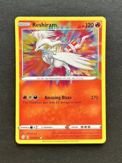 Pokemon Cards Reshiram 017/072 Shining Fates Amazing Rare NM - Image 1