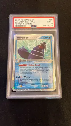PSA 9 Pokemon Walrein ex Power Keepers 99/108 Holo Card - Image 1