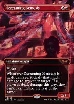 MTG - (Borderless) SCREAMING NEMESIS - Duskmourn (M) - Image 1