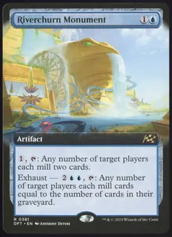 MTG Riverchurn Monument (Extended Art) Aetherdrift #381 Rare - Image 1