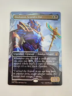 Hashaton, Scarab's Fist (Borderless) Commander: Aetherdrift • Foil MTG - Image 1