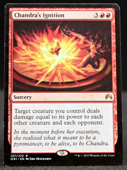 Chandra’s Ignition – 137/308 – Rare – Moderate Play – MTG – Magic Origins - Image 1