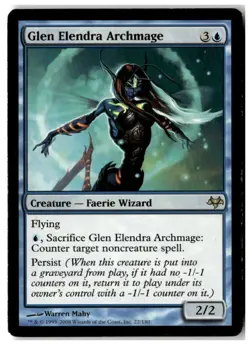 MTG Glen Elendra Archmage - Eventide Heavily Played English - Image 1