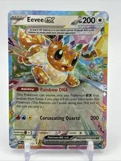2025 Pokemon SV Prismatic Evolutions Eevee ex #075/131 - Image 1