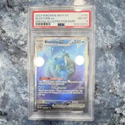 Pokemon Blastoise ex 200 Scarlet & Violet 151 Illustration Rare Holo PSA 8 - Image 1