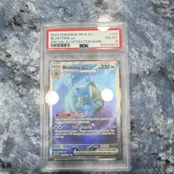 Pokemon Blastoise ex 200 Scarlet & Violet 151 Illustration Rare Holo PSA 8 - Image 2