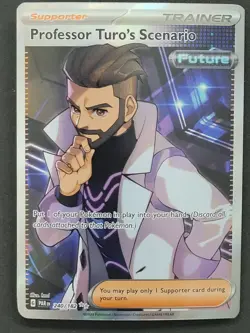 Professor Turo's Scenario 240/182 Ultra Rare Paradox Rift Pokemon TCG - Image 1