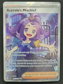 Acerola's Mischief 165/132 Ultra Rare Mega Evolution Pokemon TCG - Image 1