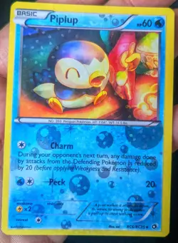 Pokemon Piplup RC6/RC25 Legendary Treasures Radiant Collection Holo Mp - Image 3