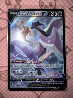 Galarian Articuno V TG16/TG30 Pokemon Astral Radiance Trainer Gallery Holo NM - Image 1