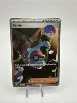 Penny 239/091 Pokemon Paldean Fates Special Illustration Rare Full Art Holo NM/M - Image 1