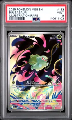 2025 POKEMON MEG EN-MEGA EVOLUTION #133 BULBASAUR PSA 9 - Image 1