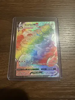Pokemon TCG SWSH Snorlax VMAX 206/202 Rainbow Secret Rare NM Raw - Image 1