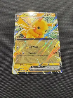 Pokemon TCG Pikachu ex 028/131 Sv: Prismatic Evolutions Double Rare Near Mint - Image 2