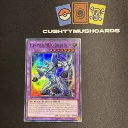 YUGIOH ELEMENTAL HERO BRAVE NEOS SUPER RARE SAST-EN035 1ST EDITION - Image 1