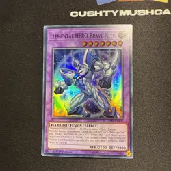 YUGIOH ELEMENTAL HERO BRAVE NEOS SUPER RARE SAST-EN035 1ST EDITION - Image 2