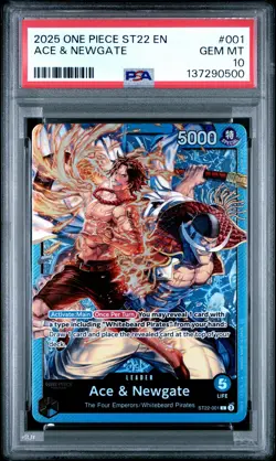 Ace & Newgate PSA10 2025 One Piece Starter Deck St22-Ace & Newgate #001 - Image 1
