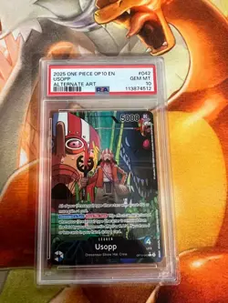 Usopp OP10-042 Royal Blood PSA Graded 10 English One Piece TCG - Image 1