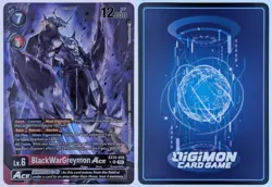 BlackWarGreymon ACE EX10-010 SR (Alt) Sinister Order Digimon Card Game EN - Image 1