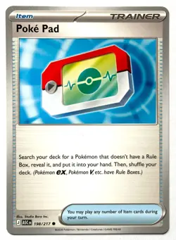 Poke Pad 198/217 - Pokemon TCG - Ascended Heroes Common Playable Trainer Item - Image 1
