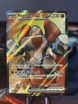 2025 POKEMON DRI EN-DESTINED RIVALS 214 REGIROCK EX ULTRA RARE NM/M - Image 1