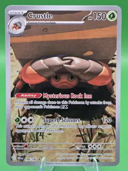 Crustle - 186/182 Destined Rivals Illustration Rare Pokemon - Image 1