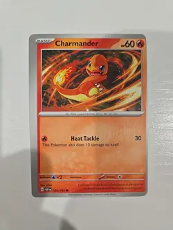 MISCUT ERROR Charmander - 026/197 - Common Pokemon Card - Low Play - Image 1