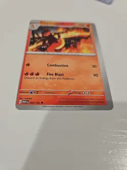 MISCUT ERROR Charmeleon 005/165 - Uncommon Pokemon Card - Low Play - Image 4
