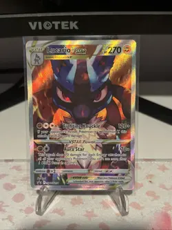 Pokemon TCG Lucario VSTAR SWSH291 Crown Zenith ETB Black Star Promo Card - Image 1