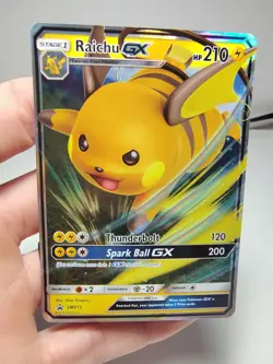 Pokemon Card Raichu GX SM213 Black Star Promo NM - Image 1