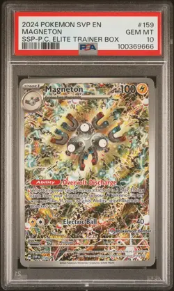Pokemon Magnetron Pokemon Center Exclusive ETB Promo PSA 10 - Cool Cert Number - Image 1