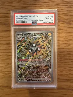 Pokemon Magnetron Pokemon Center Exclusive ETB Promo PSA 10 - Cool Cert Number - Image 3