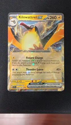 Kilowattrel ex 068/191 Sv08: Surging Sparks Double Rare Holo Pokemon Card - Image 1